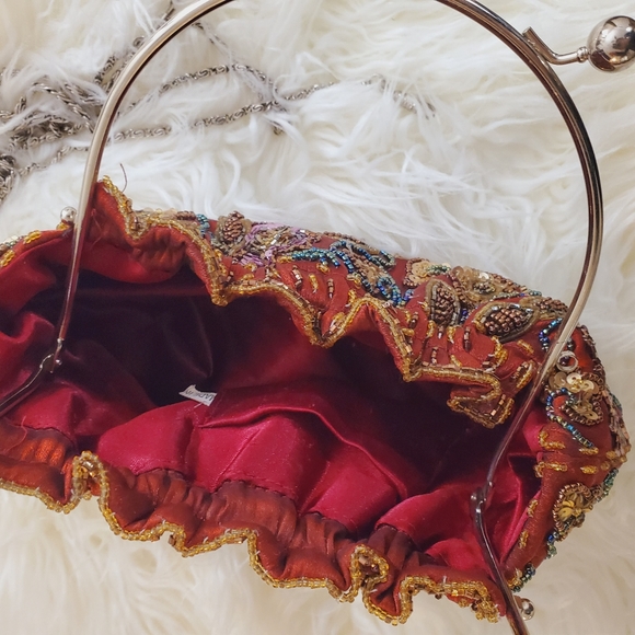 Sequins purse Handmade wristlets - Picture 6 of 9